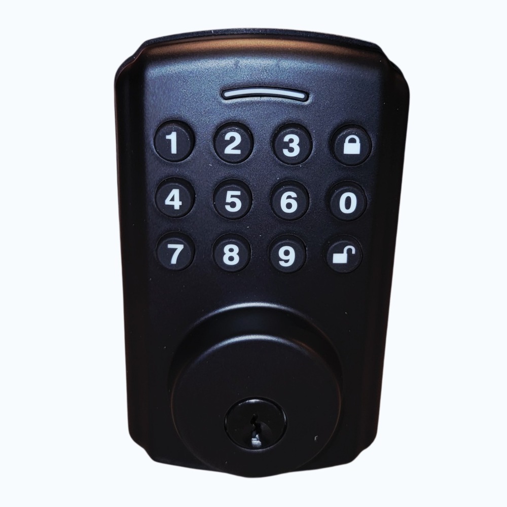 New Keypad Smart Door Lock WiFi Capable Electronic Deadbolt‎ w/Box Instructions